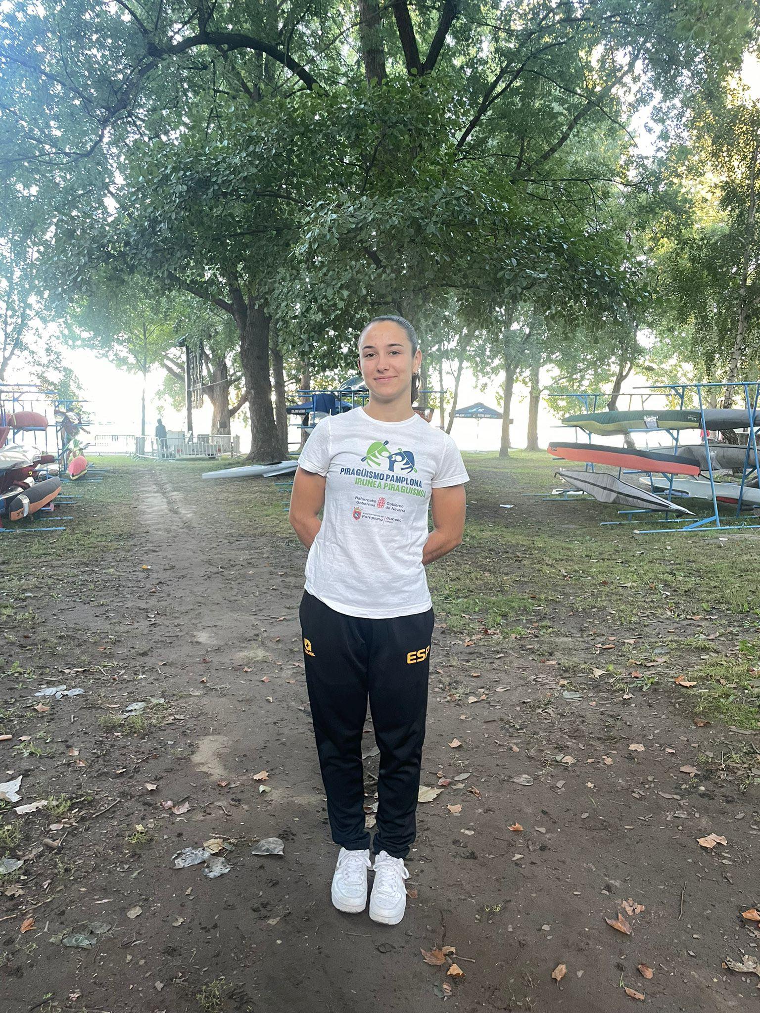 Dánae Sanmartín, en el Campeonato del Mundo de Maratón en Györ